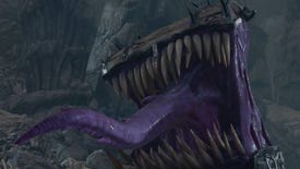 A mimic reveals its horrible presence in a Baldur's Gate 3 screenshot.