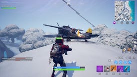 Fortnite Week 8 Battle Star location: Between a mysterious hatch, a giant rock lady, and a precarious flatbed